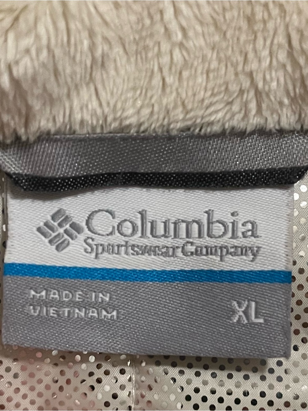 Columbia Women's Cream Hooded Lightweight Puffer Coat XL - Picture 5 of 5